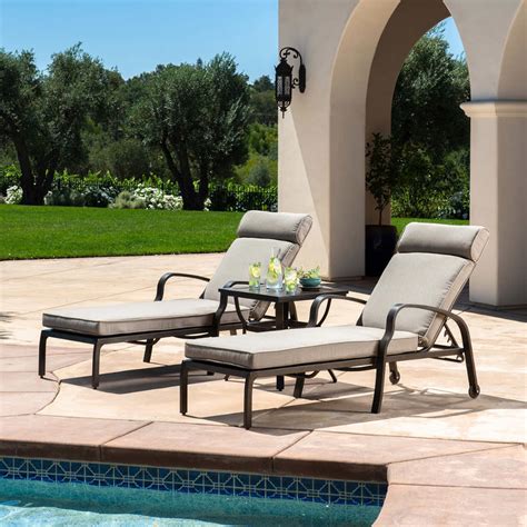 best powder coated aluminum chaise lounge with sunbrella fabric|Sunvilla 3.